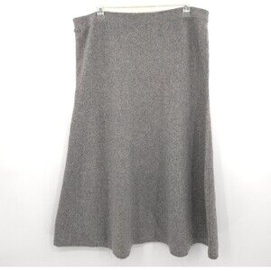 H&M NWT‎ knit sweater midi skirt Size XXL gray A-line cozy elastic waist
